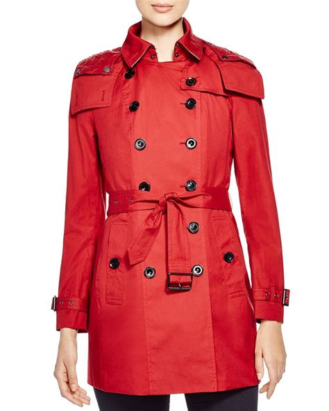 Burberry Reymoore Hooded Cotton Trench Coat Women